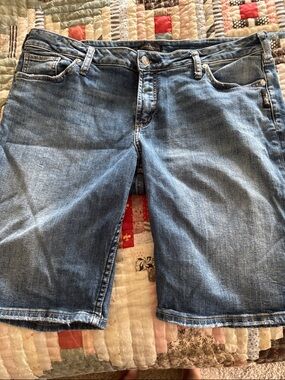Silver Jeans Light Blue Denim Bermuda Shorts